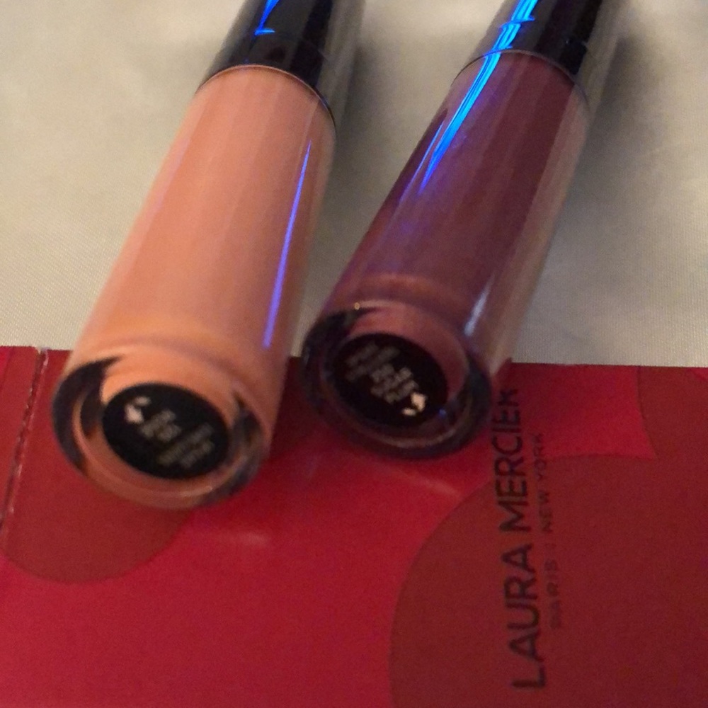 Laura Mercier Lip Glace Bouquet Duo Rose & Sugar Plum NIB Full Size 5.7ml Each - Picture 9 of 12